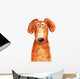 Dog Red Portrait Watercolor Wall Decal
