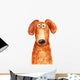 Dog Red Portrait Watercolor Wall Decal