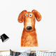 Dog Red Portrait Watercolor Wall Decal
