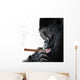 Badass gorilla with cool sunglasses smoking a cigar like a boss Wall Decal