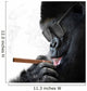 Badass gorilla with cool sunglasses smoking a cigar like a boss Wall Decal