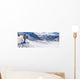 Skifahrer Wall Mural