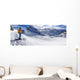 Skifahrer Wall Mural