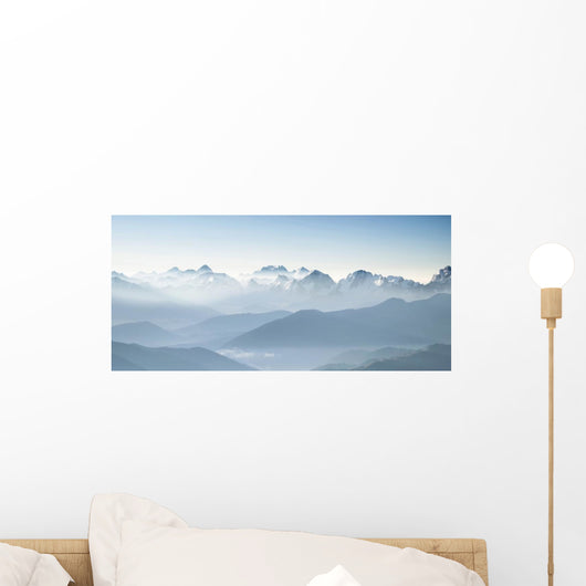 Panorama of high mountains in Himalaya Wall Mural