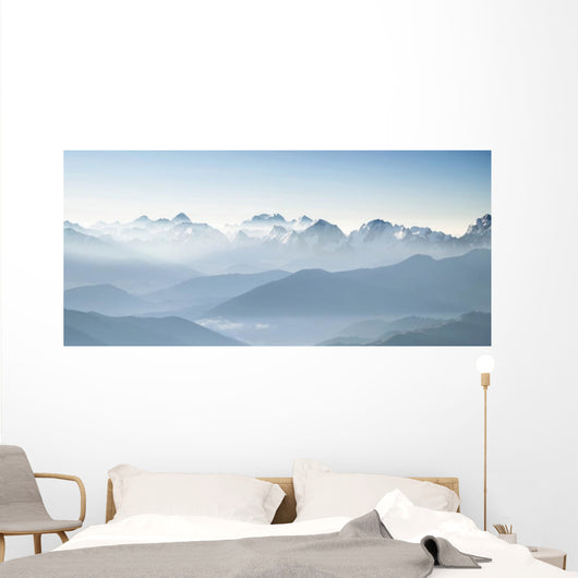 Panorama of high mountains in Himalaya Wall Mural