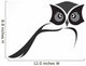 Vector image of an owl design on white background Wall Decal