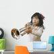 Girl Playing Saxophone Wall Decal