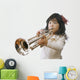 Girl Playing Saxophone Wall Decal