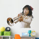 Girl Playing Saxophone Wall Decal
