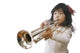 Girl Playing Saxophone Wall Decal