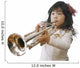 Girl Playing Saxophone Wall Decal