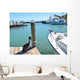 Pelican and Boats Wall Mural