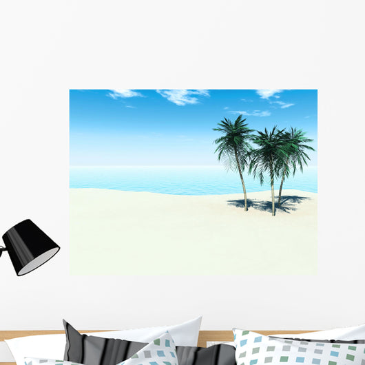 Tropical beach Wall Mural