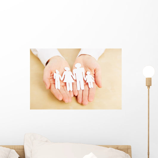 Family in Your Hands Wall Mural