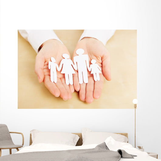 Family in Your Hands Wall Mural