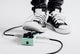 Black And White Guitar Player Stomp On Color Effect Wall Decal