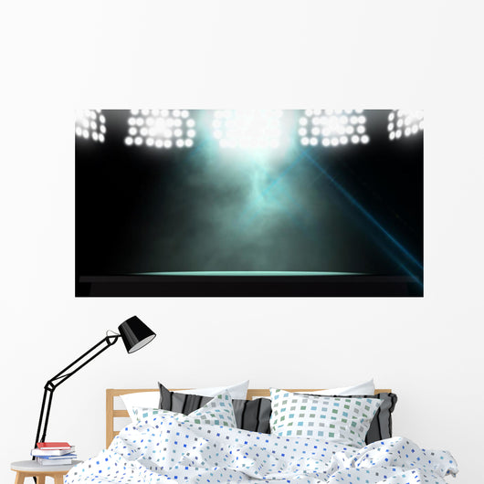 Spotlit Stage Wall Mural