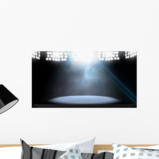 Spotlit Stage Wall Mural