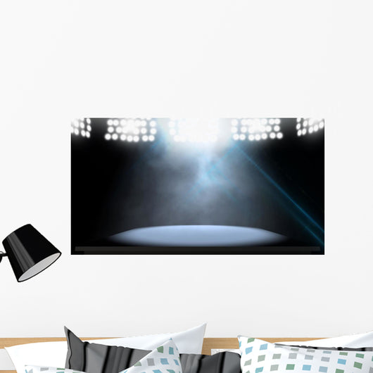 Spotlit Stage Wall Mural