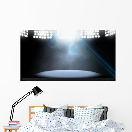 Spotlit Stage Wall Mural