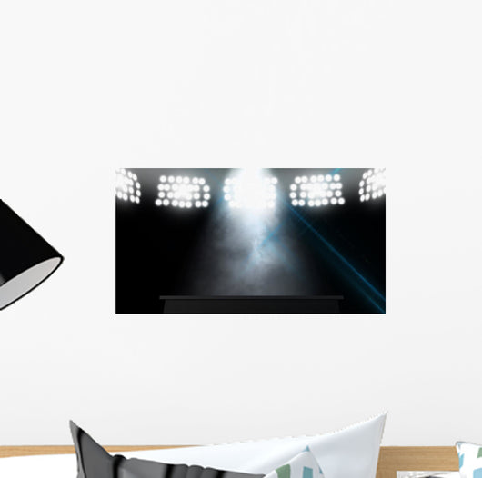 Spotlit Stage Wall Mural