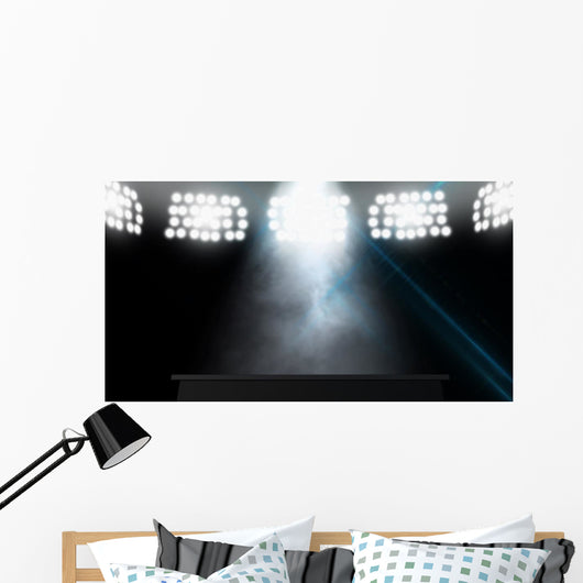 Spotlit Stage Wall Mural