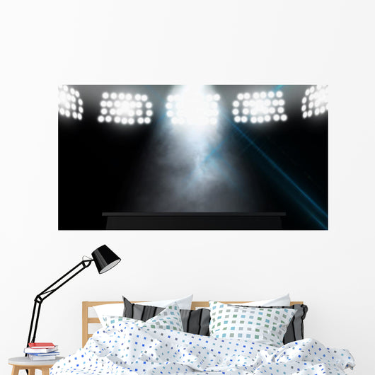 Spotlit Stage Wall Mural