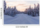 Winter landscape road in Lapland Wall Mural