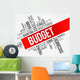 Budget Word Cloud Business Wall Decal