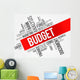 Budget Word Cloud Business Wall Decal