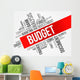 Budget Word Cloud Business Wall Decal