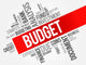 Budget Word Cloud Business Wall Decal