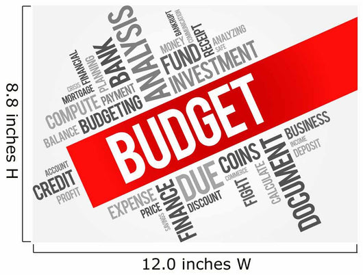 Budget Word Cloud Business Wall Decal
