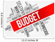 Budget Word Cloud Business Wall Decal