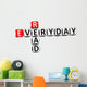 3D Crossword Read Everyday Wall Decal