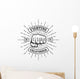 Hipster emblem about fighting club Wall Decal