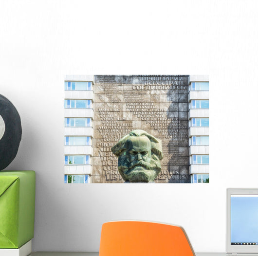 Chemnitz Karl-Marx-Denkmal Wall Mural