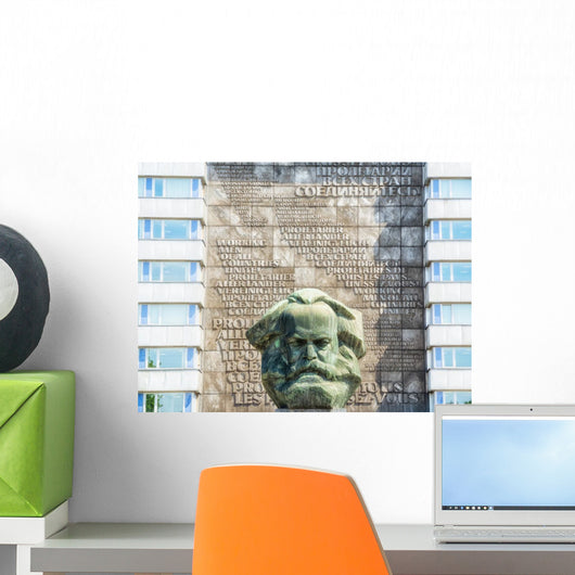 Chemnitz Karl-Marx-Denkmal Wall Mural