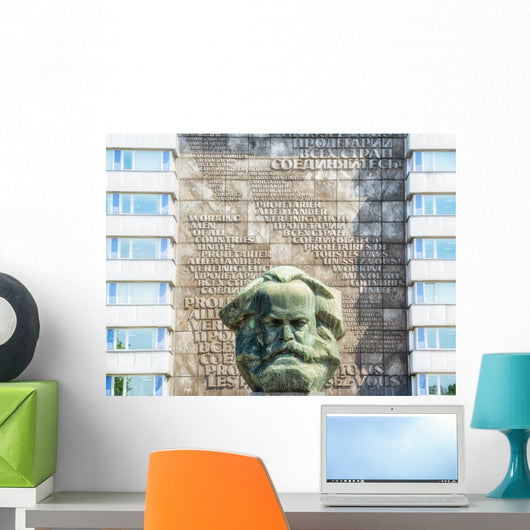 Chemnitz Karl-Marx-Denkmal Wall Mural