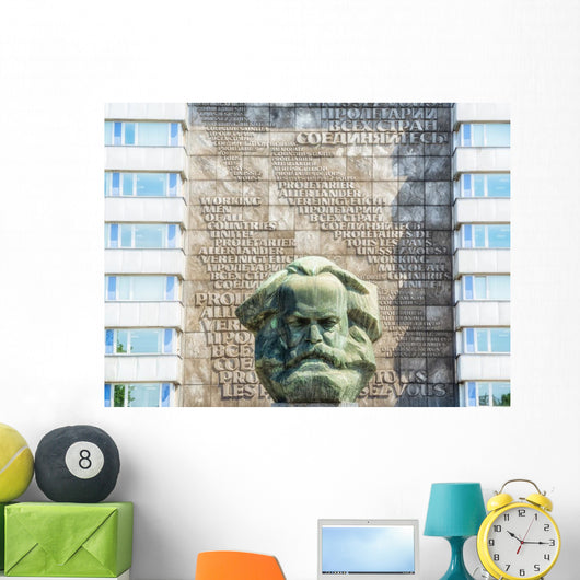 Chemnitz Karl-Marx-Denkmal Wall Mural