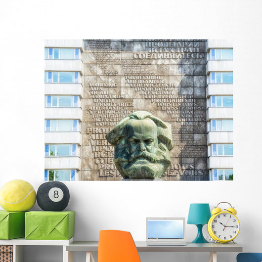 Chemnitz Karl-Marx-Denkmal Wall Mural