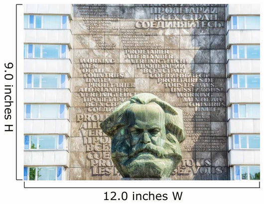 Chemnitz Karl-Marx-Denkmal Wall Mural