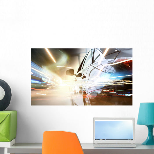 Night city Wall Mural