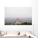 Forbidden City shrouded in pollution from Jingshan Park, Beijing Wall Mural