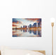Paris skyline with Eiffel tower in background Wall Mural