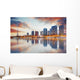 Paris skyline with Eiffel tower in background Wall Mural