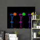 Martini Glass Wall Decal