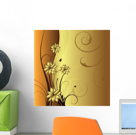 Floral Background Wall Mural