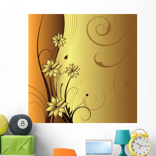 Floral Background Wall Mural