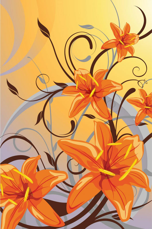 tiger lily wall stickers Tiger Lily Wall Decal